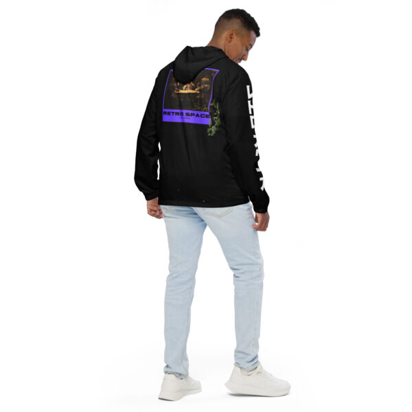 Black Retro Space Windbreaker - Image 3