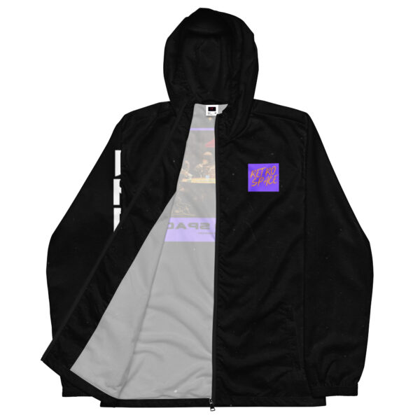 Black Retro Space Windbreaker - Image 4