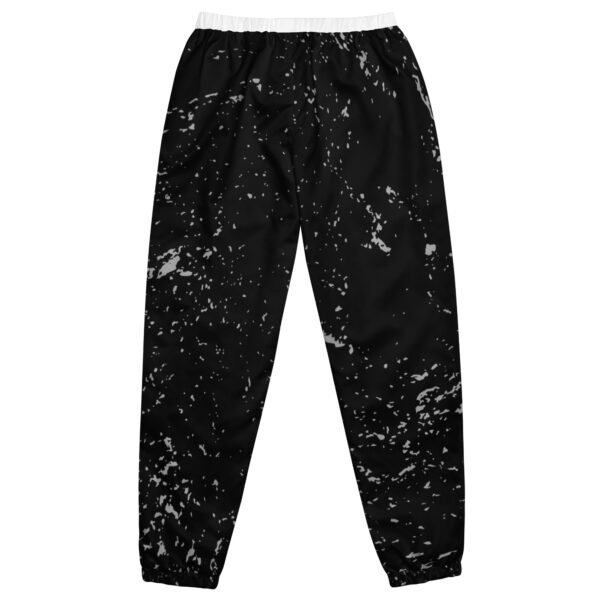 Unisex Black Retro Space Track Pants - Image 5