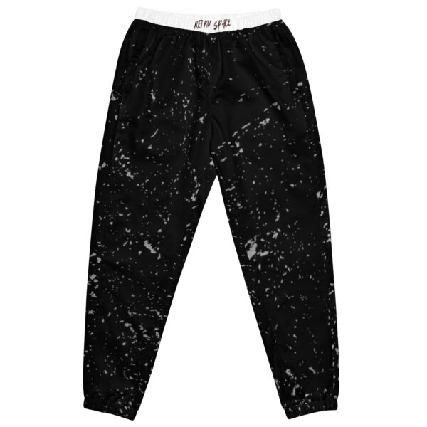 Unisex Black Retro Space Track Pants - Image 6